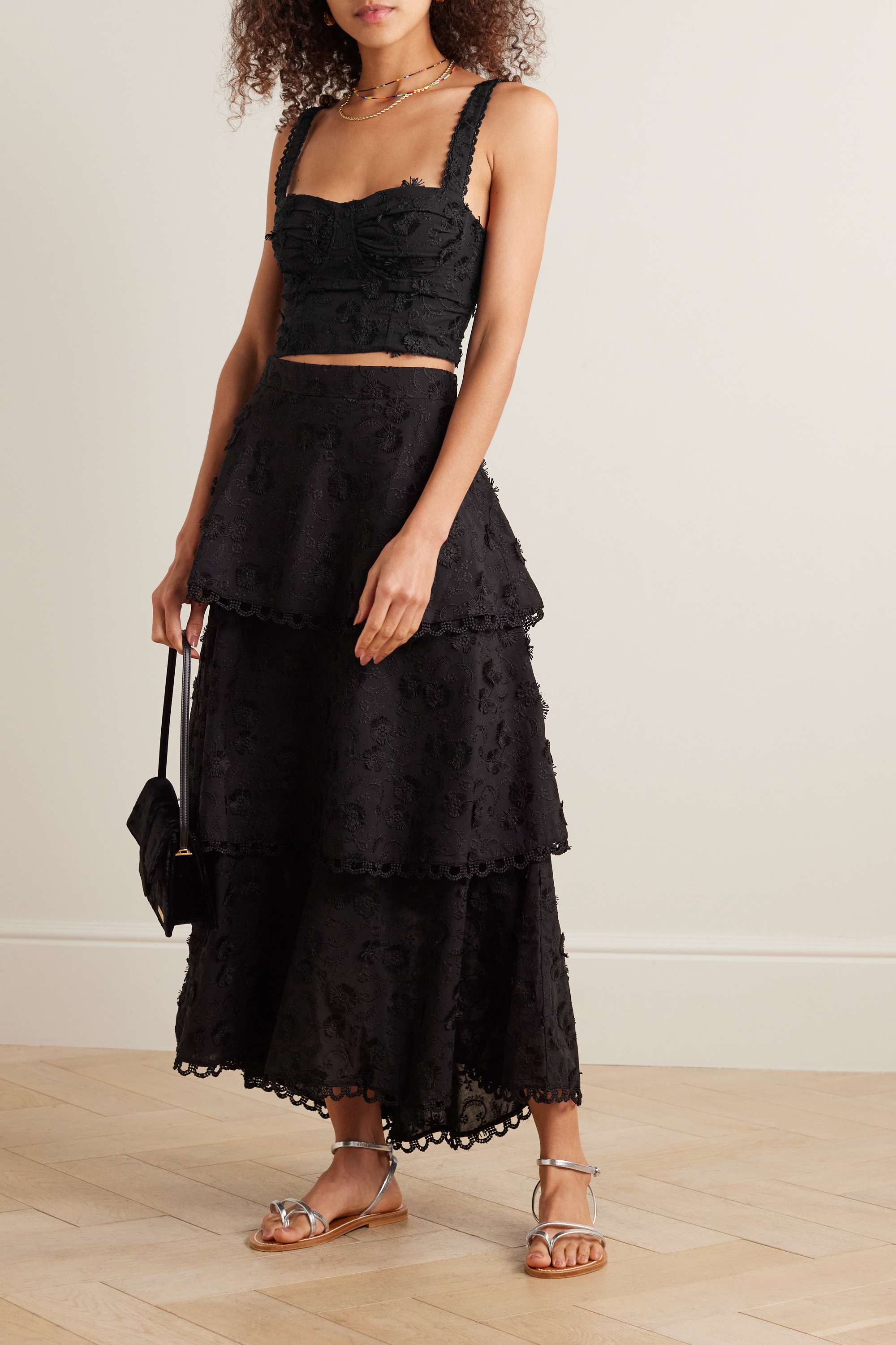 Top za žene od čipke Farm Rio